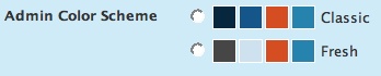 Admin Color Scheme
