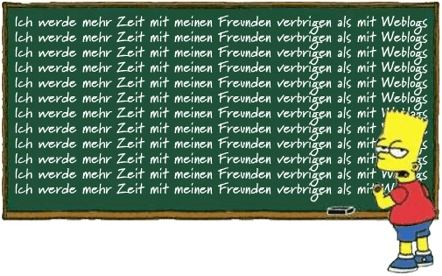 Bart bloggt zu viel
